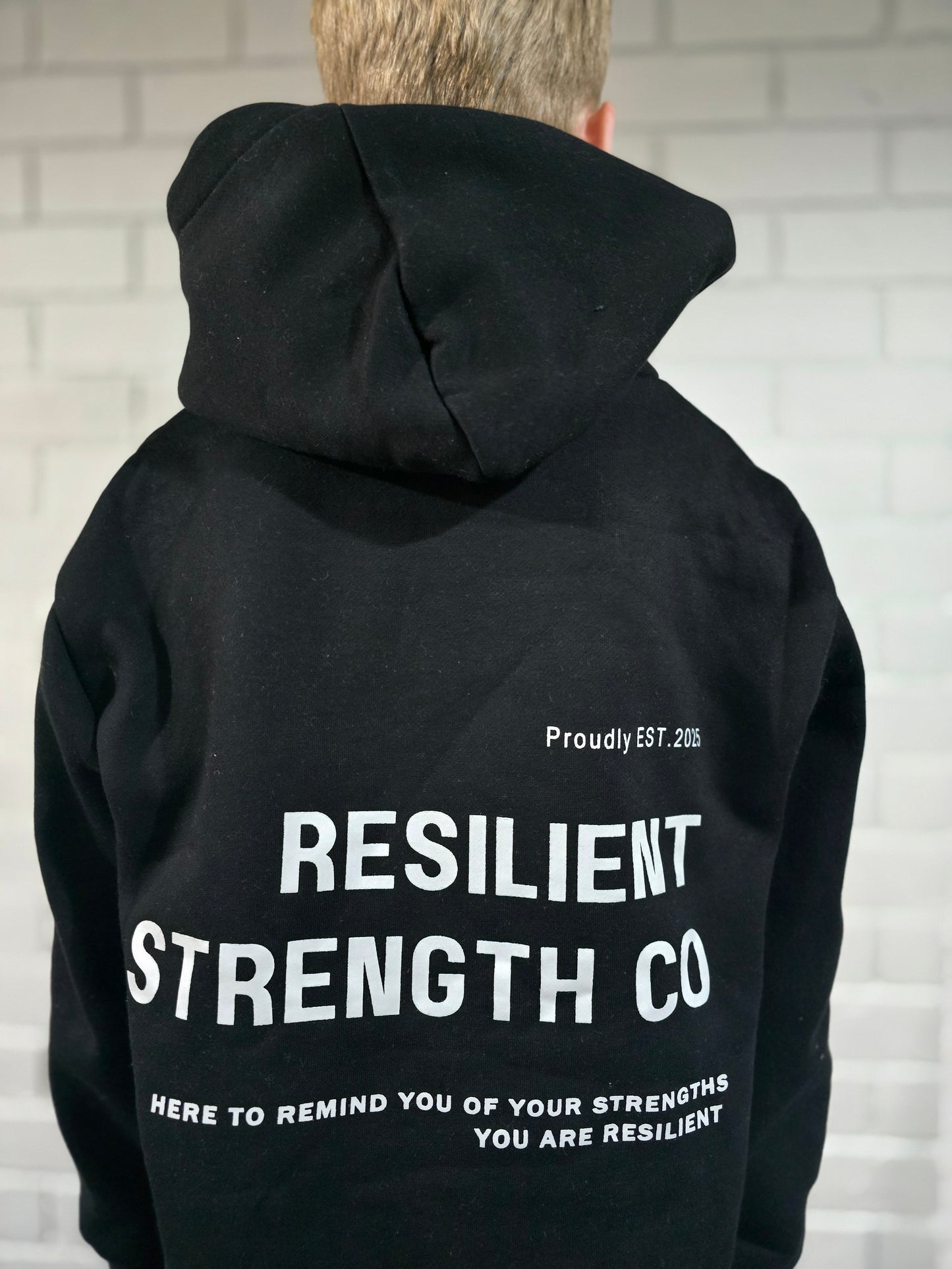 Signature Hoodie - White Print