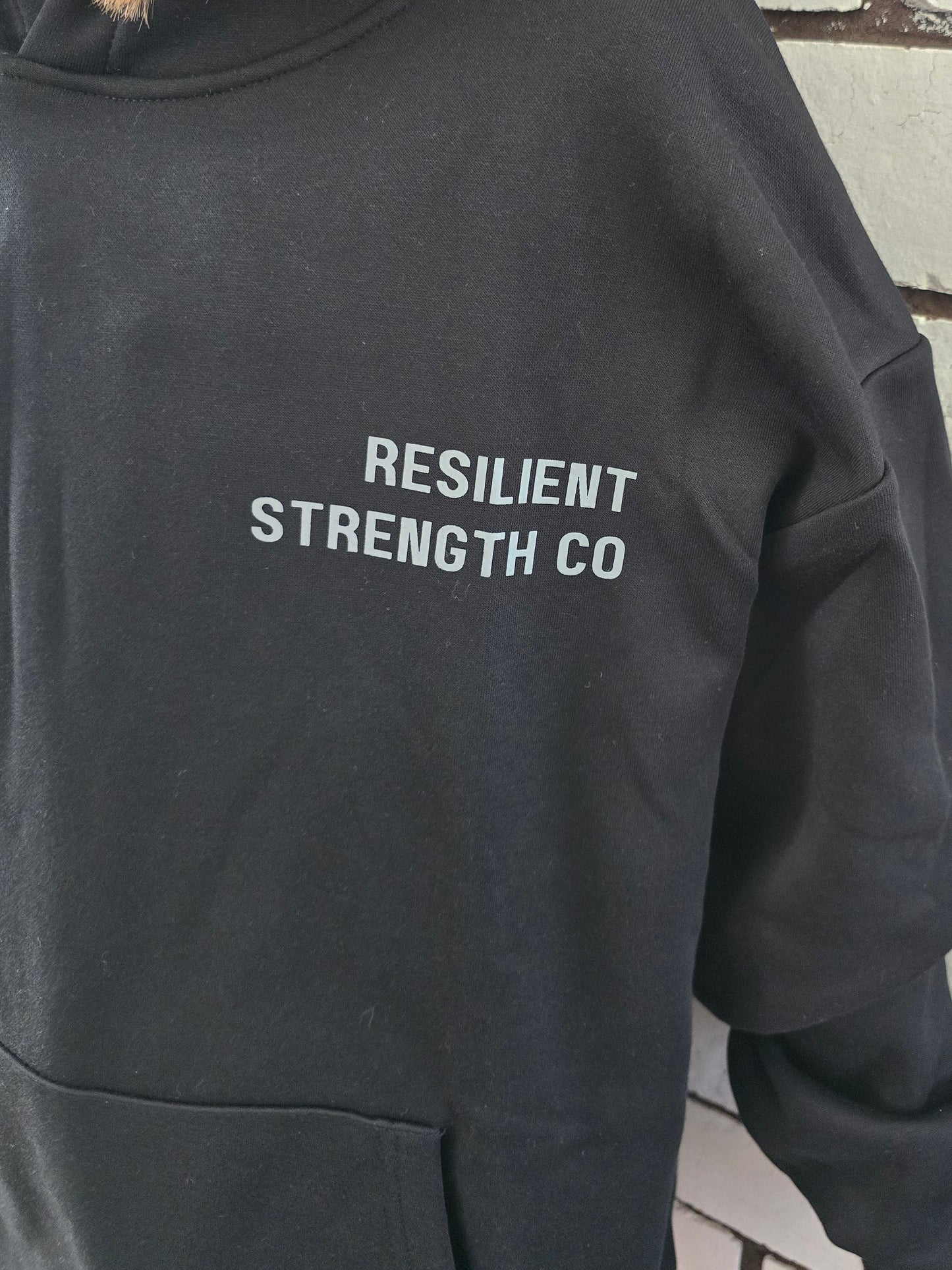 Signature Hoodie - Grey print