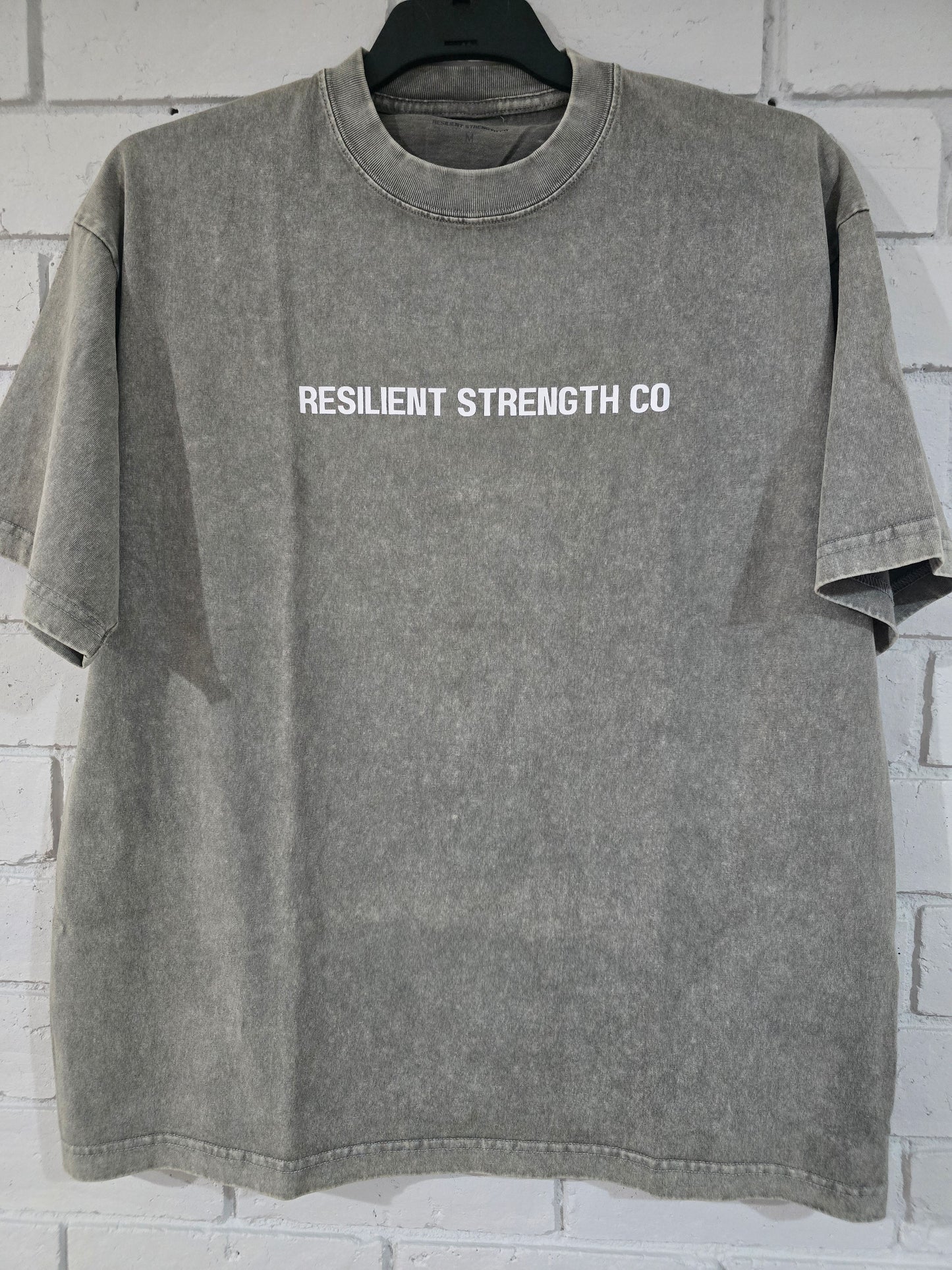 Oversized Acid Wash Tee- Light Stone