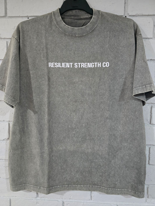 Oversized Acid Wash Tee- Light Stone