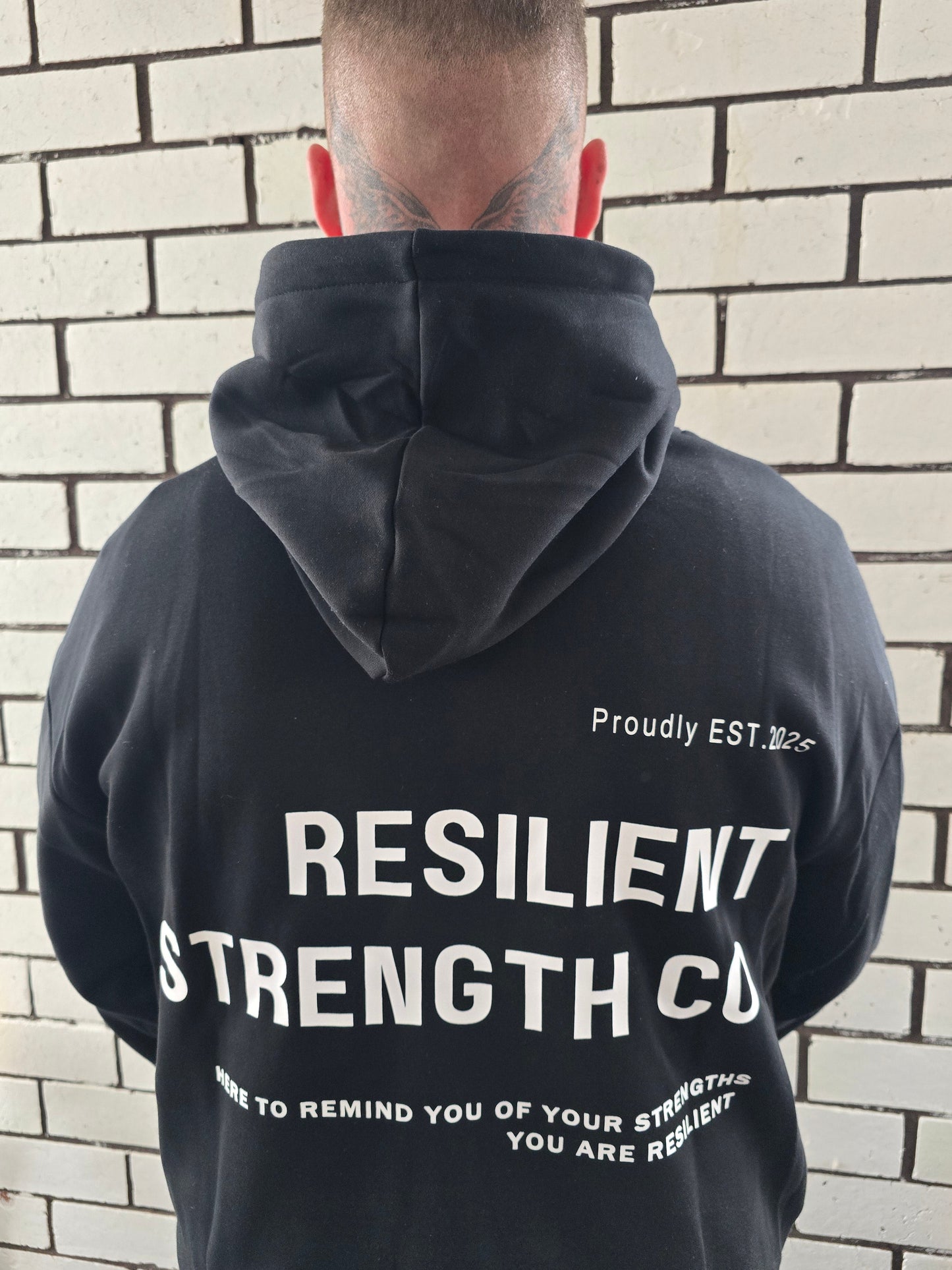 Signature Hoodie - White Print