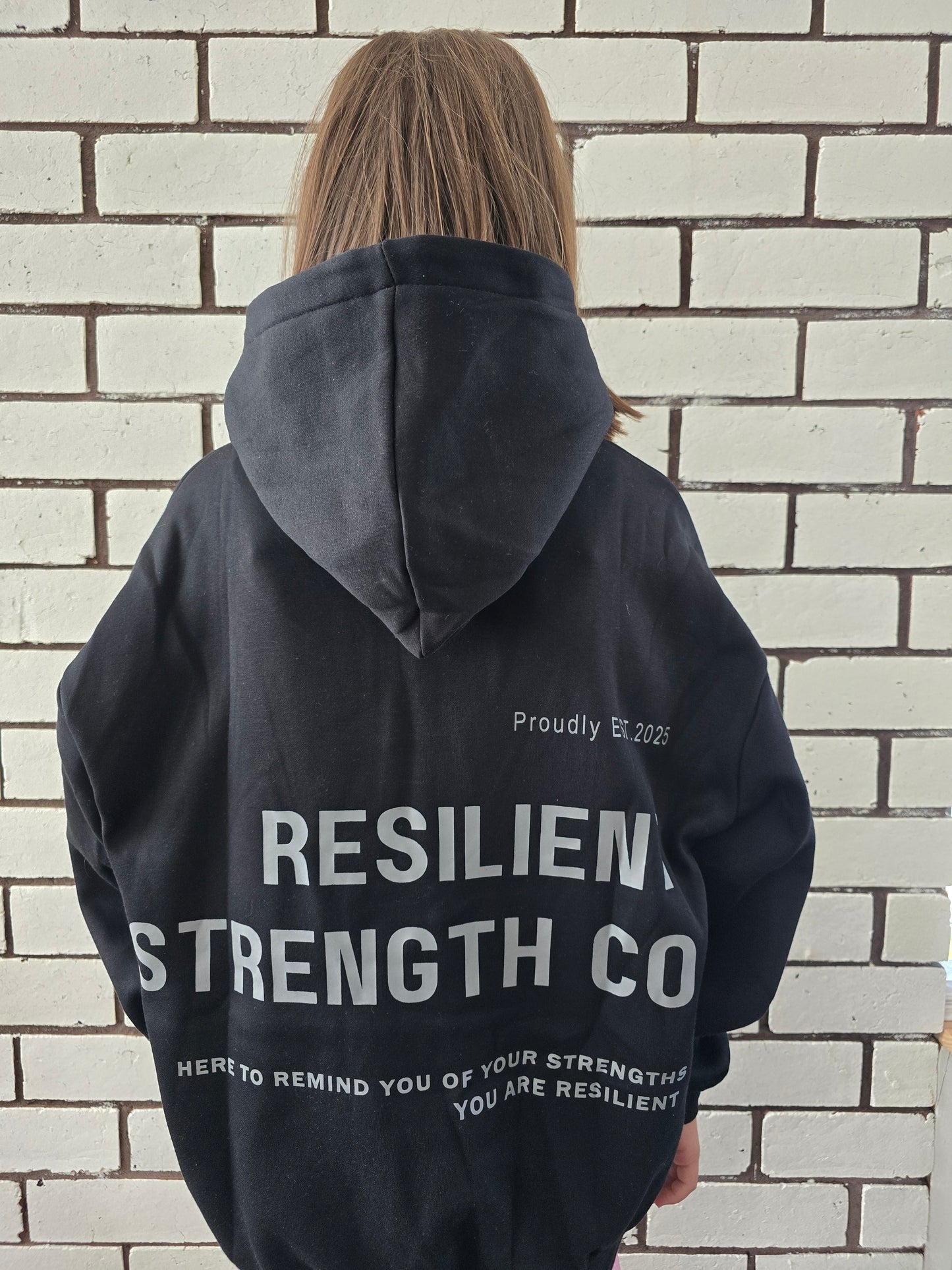 Signature Hoodie - Grey print