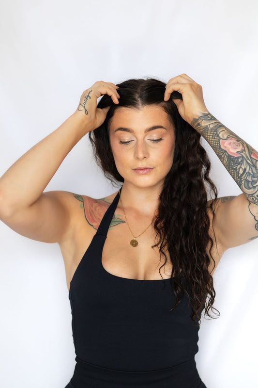 Contour Halter Neck - Black